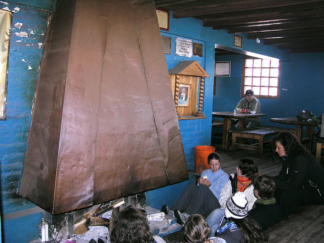 Ecuador Chimborazo 03-06 Carrel Refuge Inside Fireplace